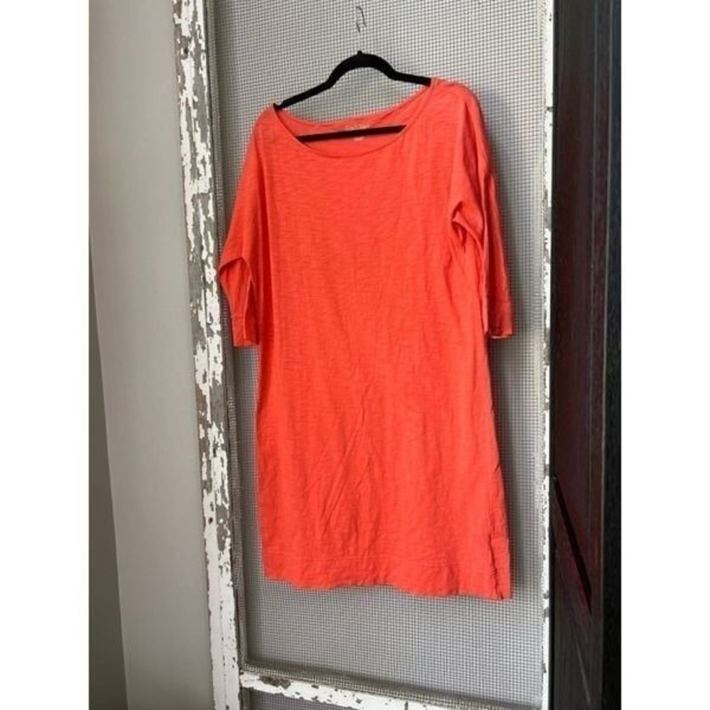 Lilly Pulitzer orange prima cotton dress‎ large nwot